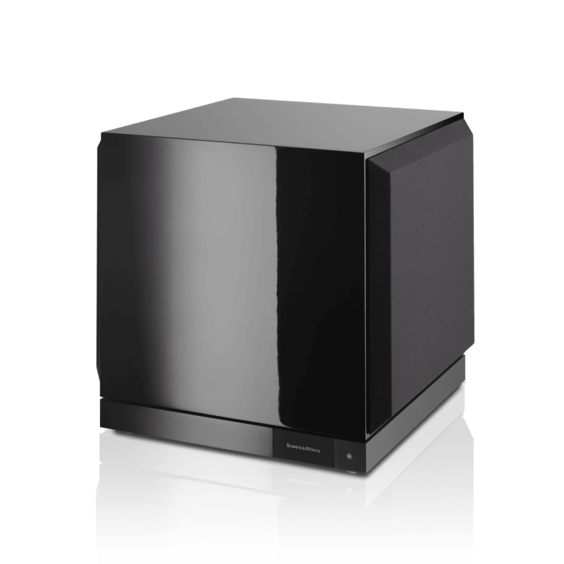 Bowers & Wilkins DB1D Active Subwoofer Gloss Black — rear three-quarter view