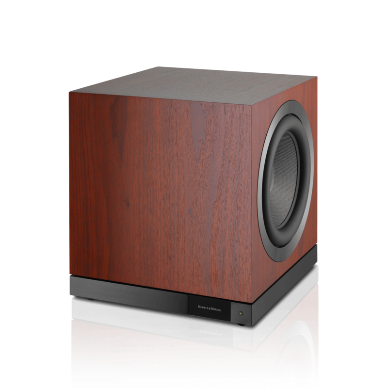 Bowers & Wilkins DB1D Active Subwoofer Rosenut — front three-quarter view