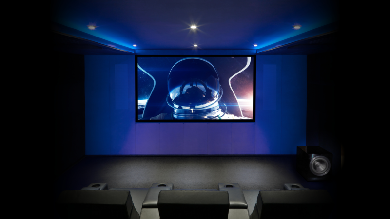 Bowers & Wilkins DB1D Active Subwoofer Rosenut — lifestyle home cinema