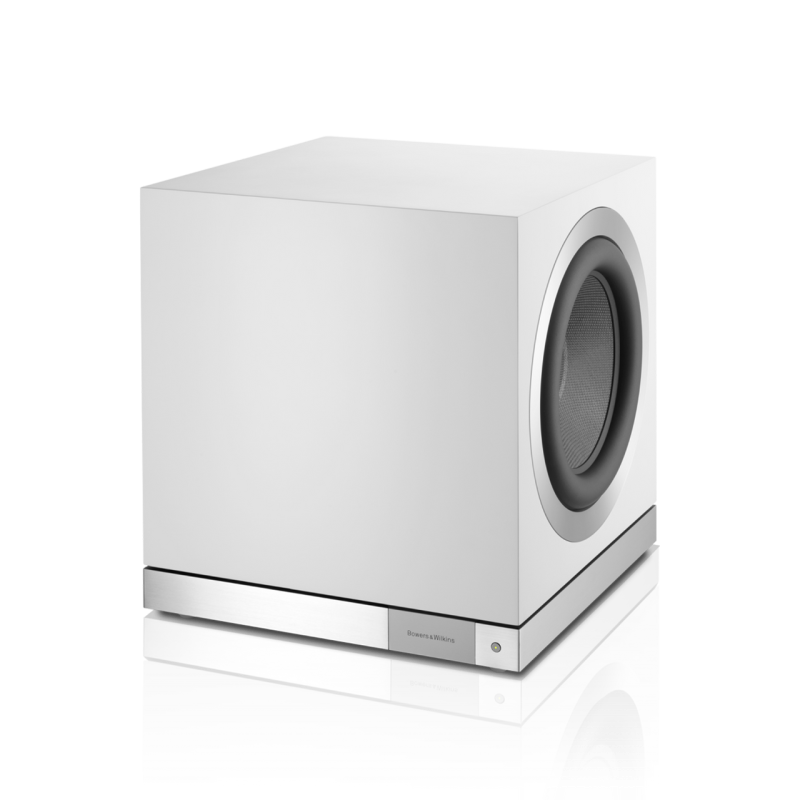 Bowers & Wilkins DB1D Active Subwoofer Satin White — front three-quarter view
