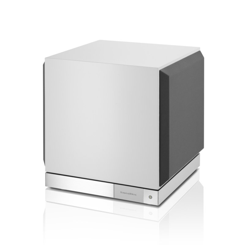 Bowers & Wilkins DB2D Active Subwoofer Satin White — rear three-quarter view