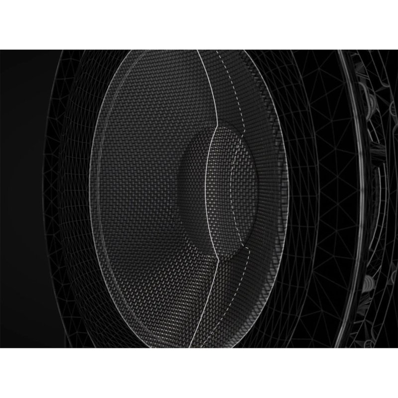 Bowers & Wilkins DB4S Active Subwoofer Gloss Black — Aerofoil cone close-up
