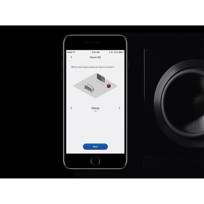 Bowers & Wilkins DB4S Active Subwoofer Satin White — Rear Panel