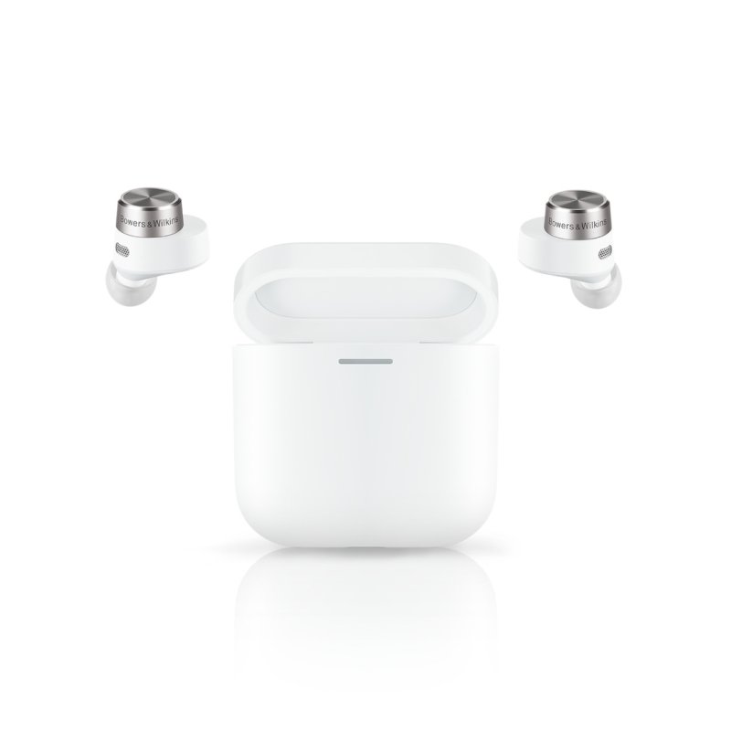 Bowers & Wilkins PI5 Wireless In-Ear Headphones White — with charging case