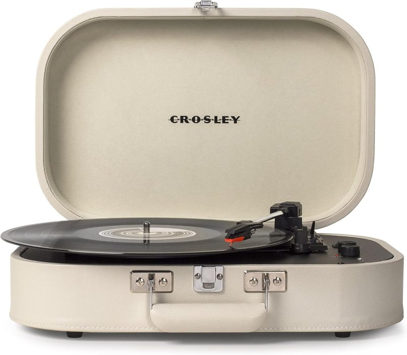 Crosley Discovery Portable Bluetooth 3-Speed Suitcase Vinyl Turntable - Dune | CLEARANCE