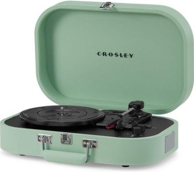 Crosley Discovery Portable Turntable Seafoam