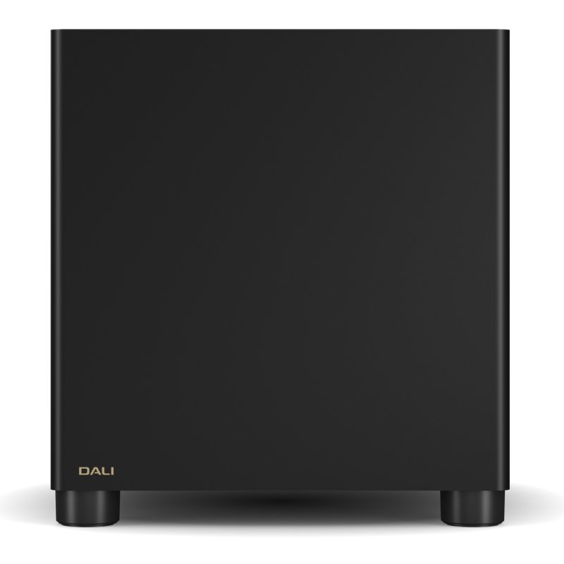 DALI BASIK SUB active subwoofer in Solid Black, front view