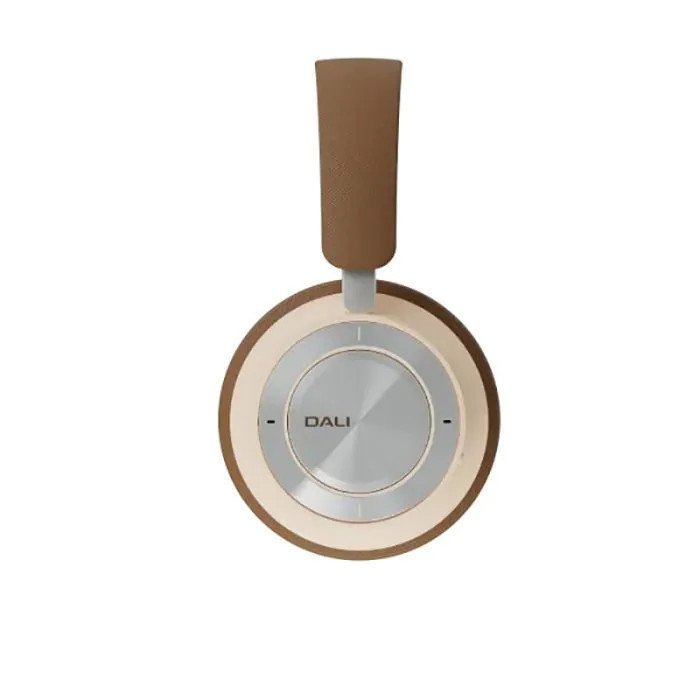 DALI IO-8 Over-Ear Wireless Active Noise Cancelling Headphones Caramel White — side view (ear cup detail)