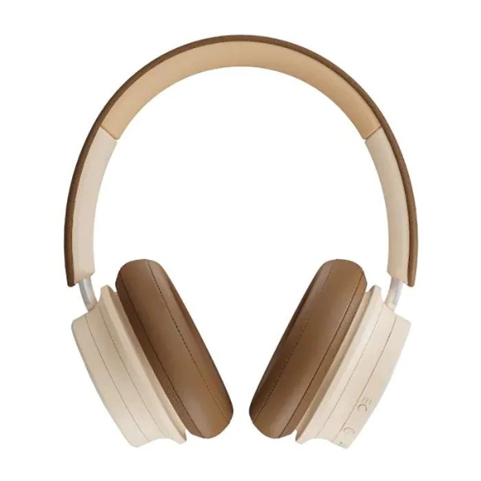 DALI IO-8 Over-Ear Wireless Active Noise Cancelling Headphones Caramel White — front view (folded)