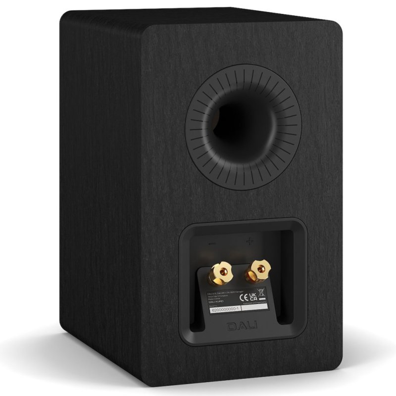 DALI KUPID Bookshelf Speakers Black Ash (Pair) — rear panel