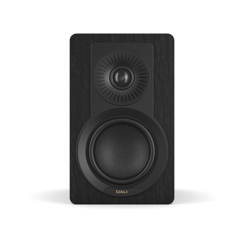 DALI KUPID Bookshelf Speakers Black Ash (Pair) — front view