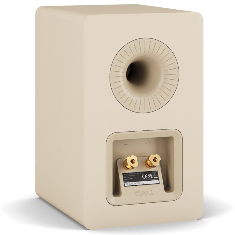 DALI KUPID Bookshelf Speakers Caramel White (Pair) — rear panel