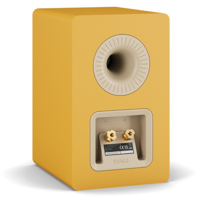 DALI KUPID Bookshelf Speakers Golden Yellow (Pair) — rear panel