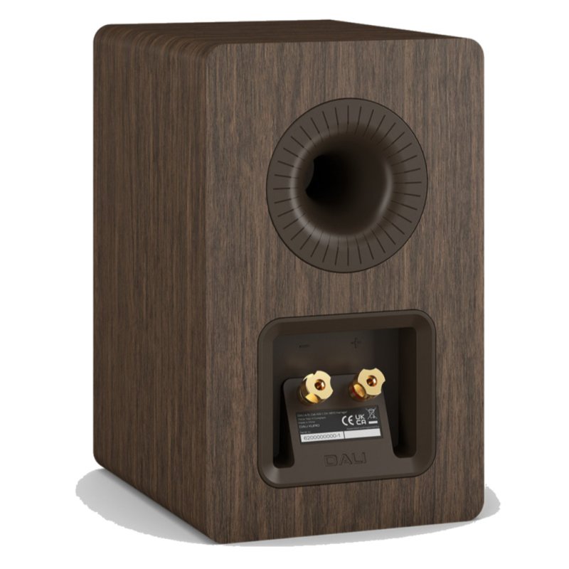 DALI KUPID Bookshelf Speakers Dark Walnut (Pair) — rear panel
