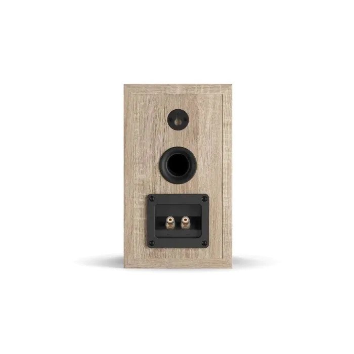 DALI Oberon 1 Bookshelf Speakers Light Oak (Pair) — rear view (close-up)