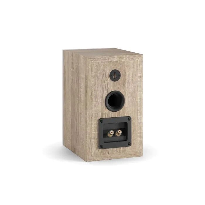 DALI Oberon 1 Bookshelf Speakers Light Oak (Pair) — rear view