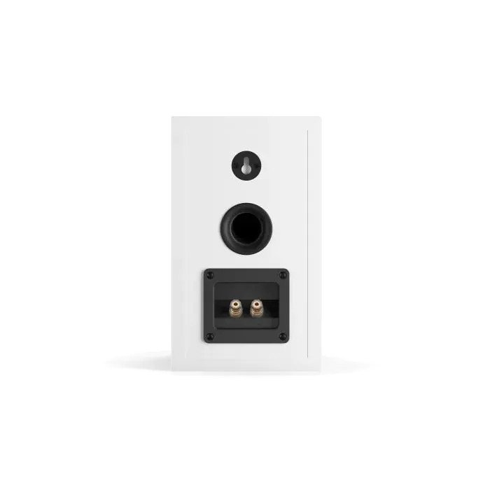 DALI Oberon 1 Bookshelf Speakers White (Pair) — rear view (close-up)