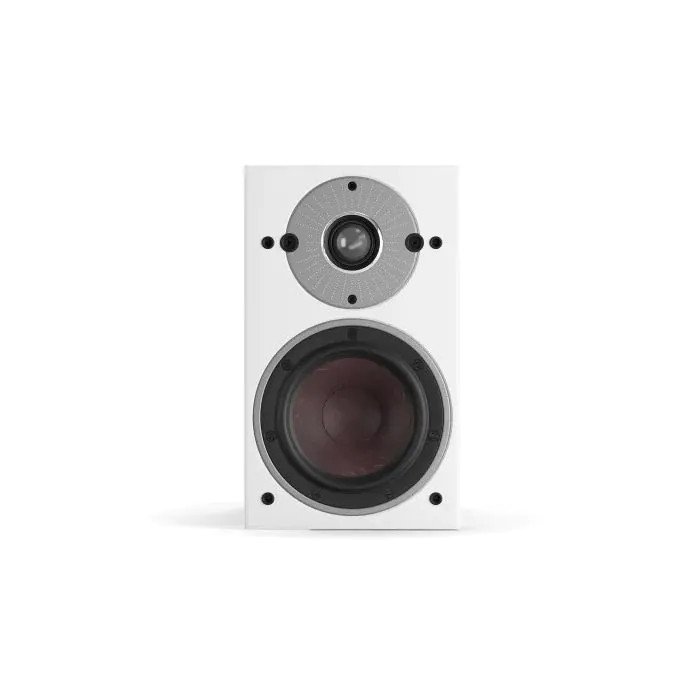 DALI Oberon 1 Bookshelf Speakers White (Pair) — front view (drivers)