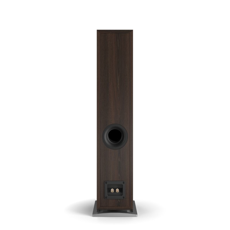 DALI Oberon 5 Floorstanding Speakers Dark Walnut (Pair): rear view