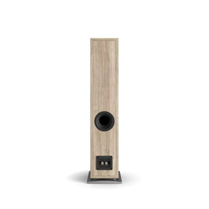 DALI Oberon 5 Floorstanding Speakers Light Oak (Pair) — rear view