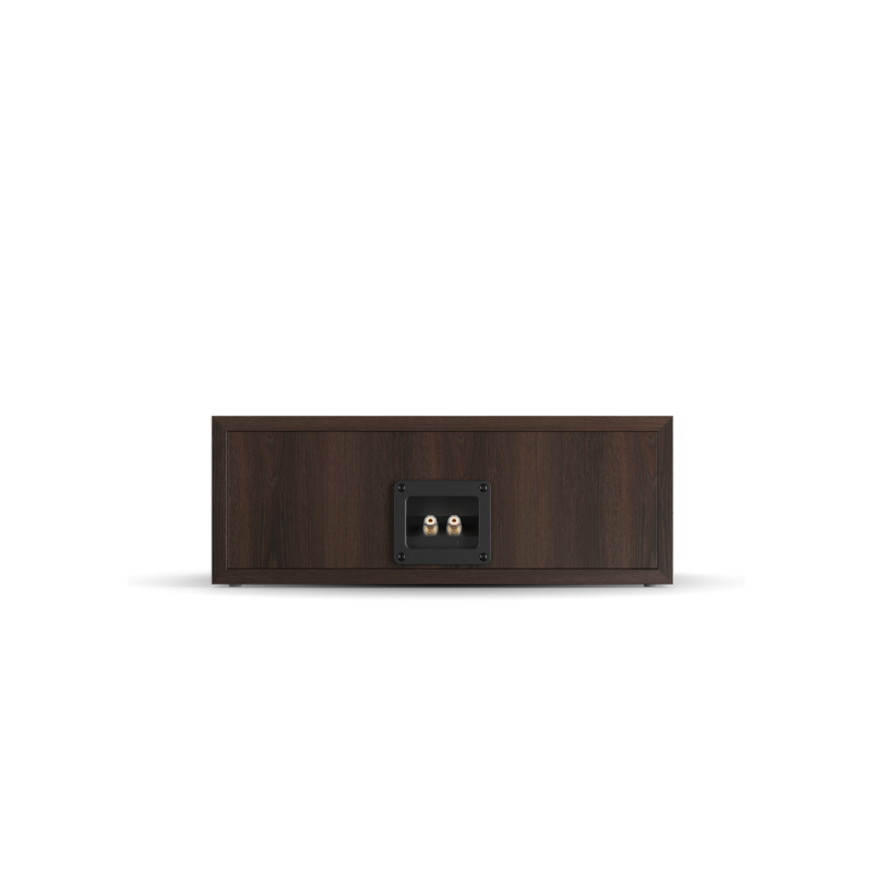 DALI Oberon Vokal Centre Speaker Dark Walnut — rear panel
