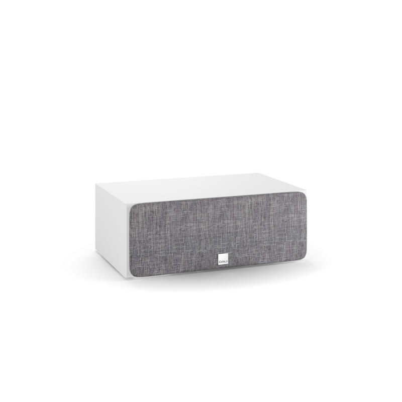 DALI Oberon Vokal Centre Speaker White — front view (grille on)