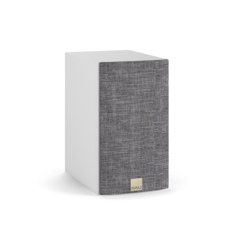 DALI Opticon 1 MK2 Bookshelf Speakers White (Pair) — front view (grille on)