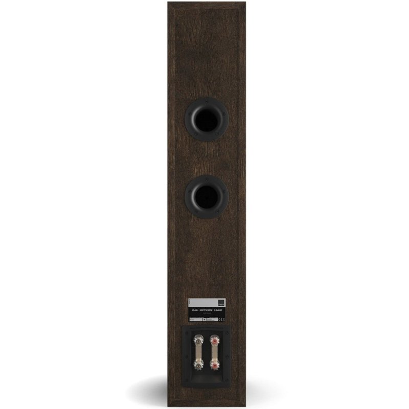 DALI Opticon 6 MK2 Floorstanding Speakers Tobacco (Pair) — rear panel