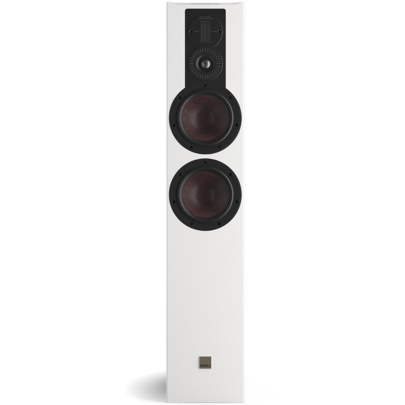 DALI Opticon 6 MK2 Floorstanding Speakers White (Pair) — front view (drivers detail)