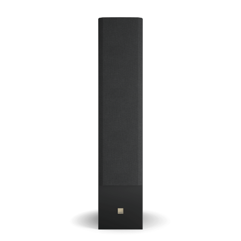 DALI Opticon 8 MK2 Floorstanding Speakers Satin Black (Pair) — front view (grille on)