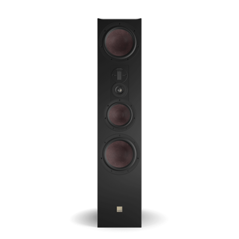 DALI Opticon 8 MK2 Floorstanding Speakers Tobacco Oak (Pair) — front view