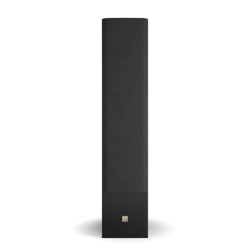 DALI Opticon 8 MK2 Floorstanding Speakers Tobacco Oak (Pair) — front view (grille on)
