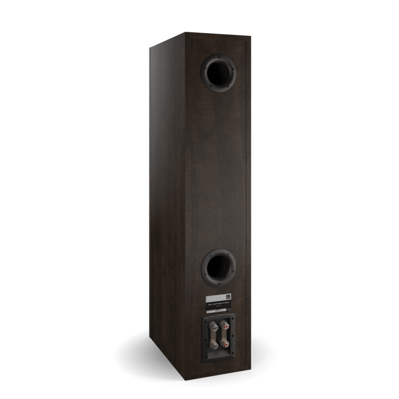 DALI Opticon 8 MK2 Floorstanding Speakers Tobacco Oak (Pair) — rear panel