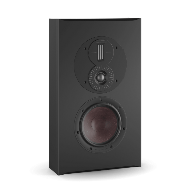 DALI Opticon LCR MK2 Speaker Black (Single) — three-quarter view