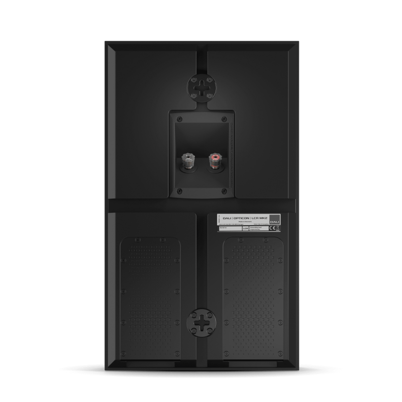 DALI Opticon LCR MK2 Speaker Black (Single) — rear view