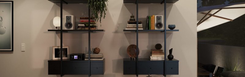 DALI Opticon Vokal MK2 Centre Speaker White (Single) — lifestyle room setting