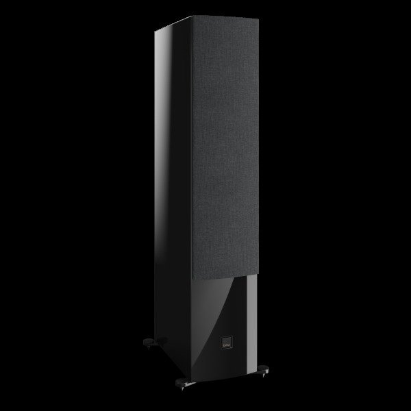 DALI Rubikore 8 High Gloss Black with grille fitted