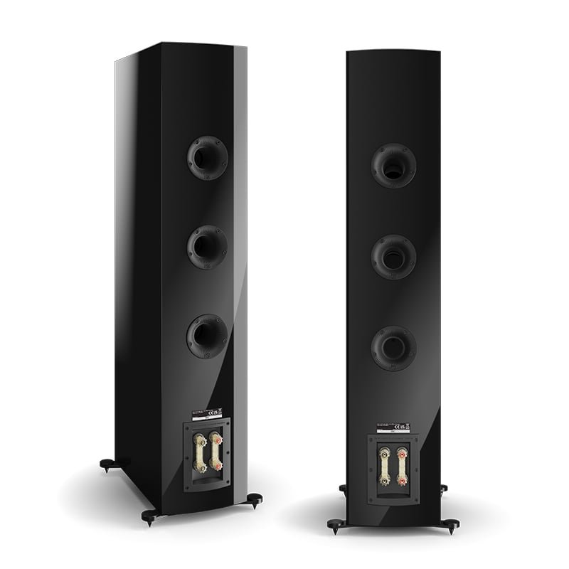 DALI Rubikore 8 High Gloss Black pair, rear view