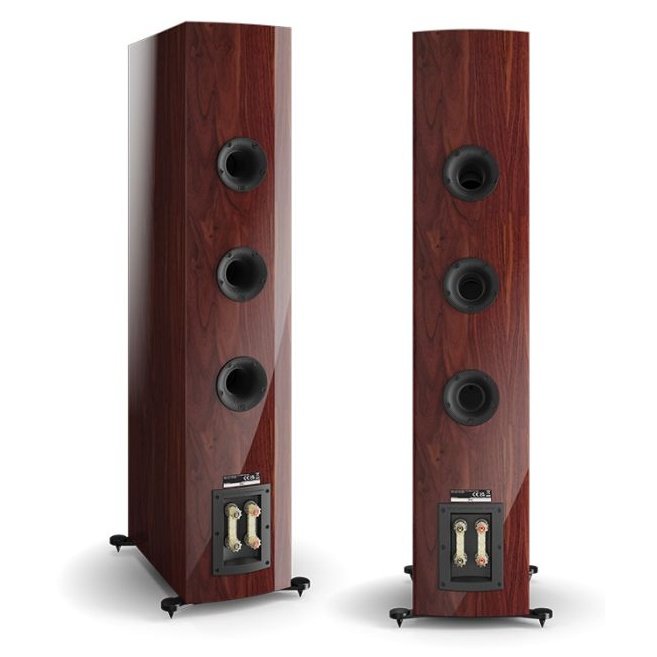 DALI Rubikore 8 High Gloss Maroon Pair Rear View