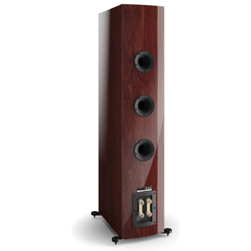 DALI Rubikore 8 High Gloss Maroon Rear Ports and Binding Posts