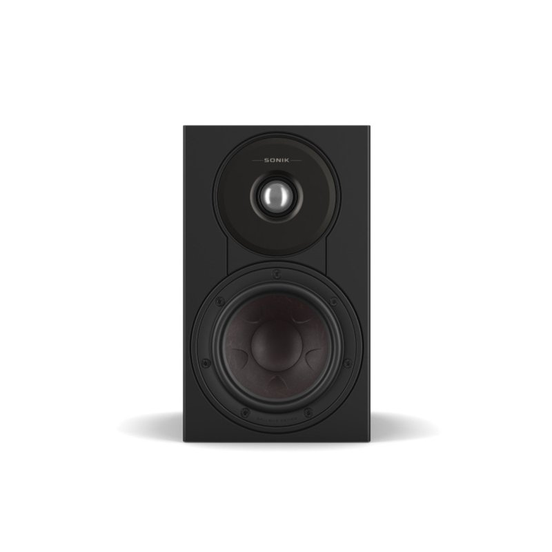 DALI Sonik 1 Bookshelf Speakers Black Ash (Pair) — front view