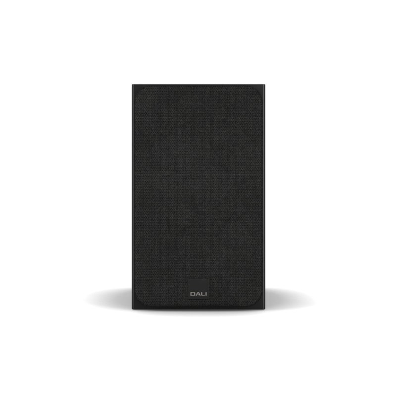 DALI Sonik 1 Bookshelf Speakers Black Ash (Pair) — front view (grille on)