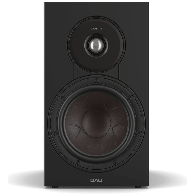 DALI Sonik 3 Bookshelf Speakers Black Ash (Pair) — front view
