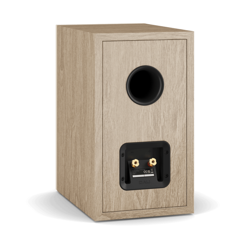 DALI Sonik 3 Bookshelf Speakers Natural Oak (Pair) — rear panel