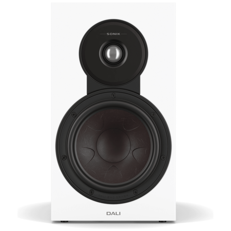 DALI Sonik 3 Bookshelf Speakers White (Pair) — front view