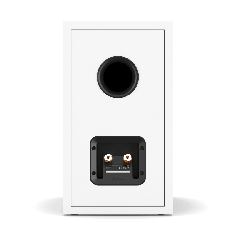 DALI Sonik 3 Bookshelf Speakers White (Pair) — rear panel (angle)