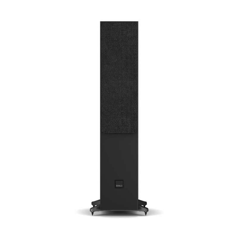 DALI Sonik 5 Floorstanding Speakers Black Ash (Pair) — front view (grille on)