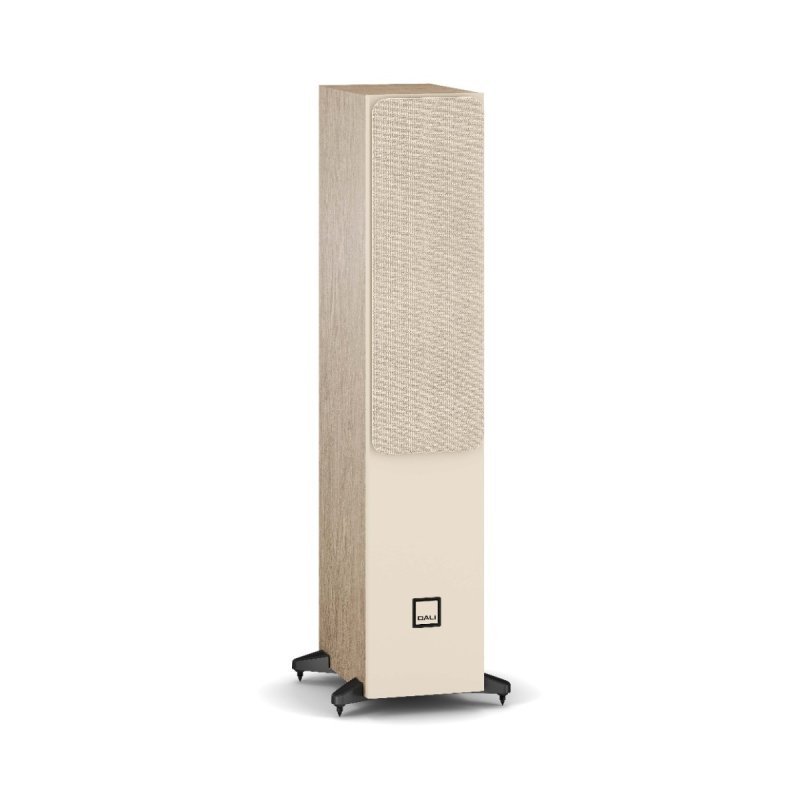 DALI Sonik 5 Floorstanding Speakers Natural Oak (Pair) — three-quarter view