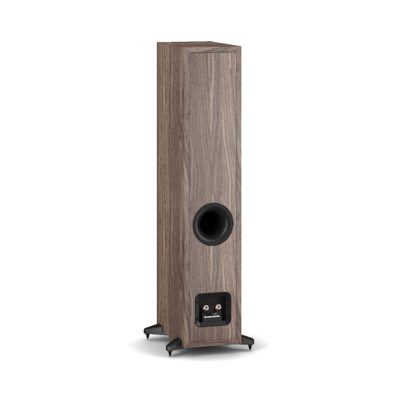 DALI Sonik 5 Floorstanding Speakers Walnut (Pair) — front view (grille on)