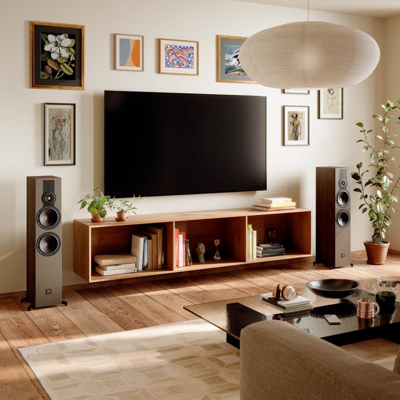 DALI Sonik 7 Floorstanding Speakers Walnut (Pair) — lifestyle